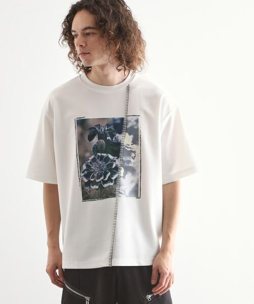 tk.TAKEO KIKUCHI / ティーケー タケオキクチ カットソー | インバージョンフラワーカットソー | 詳細2