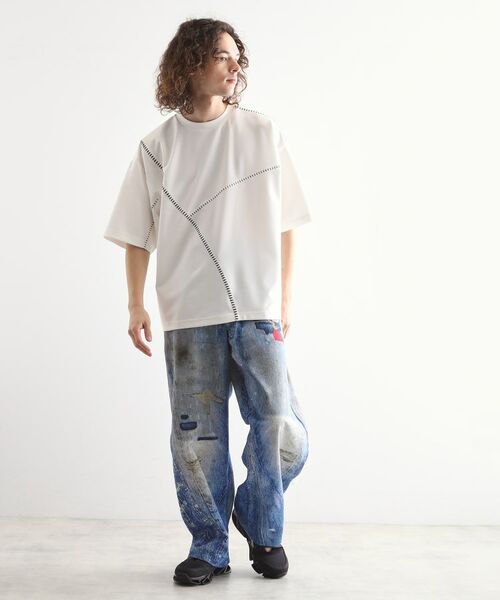 tk.TAKEO KIKUCHI / ティーケー タケオキクチ カットソー | ハンドステッチスイッチカットソー | 詳細4