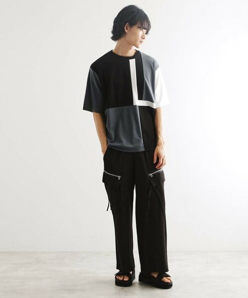 tk.TAKEO KIKUCHI / ティーケー タケオキクチ カットソー | L字切替カットソー | 詳細11