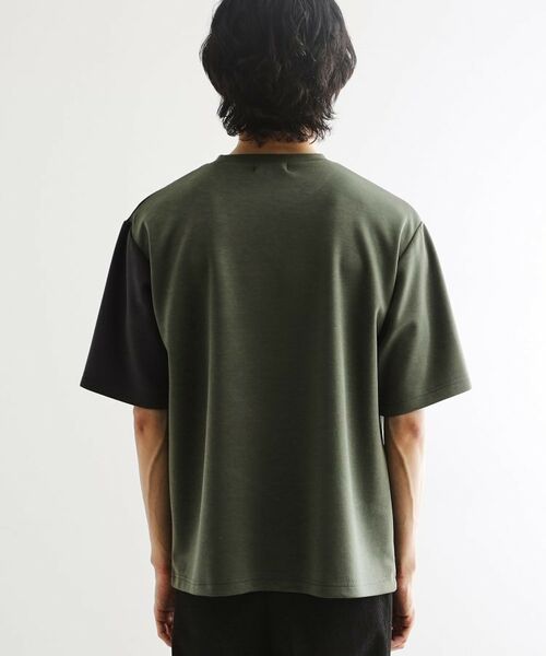 tk.TAKEO KIKUCHI / ティーケー タケオキクチ カットソー | ニットドッキングカーブスイッチカットソー | 詳細16