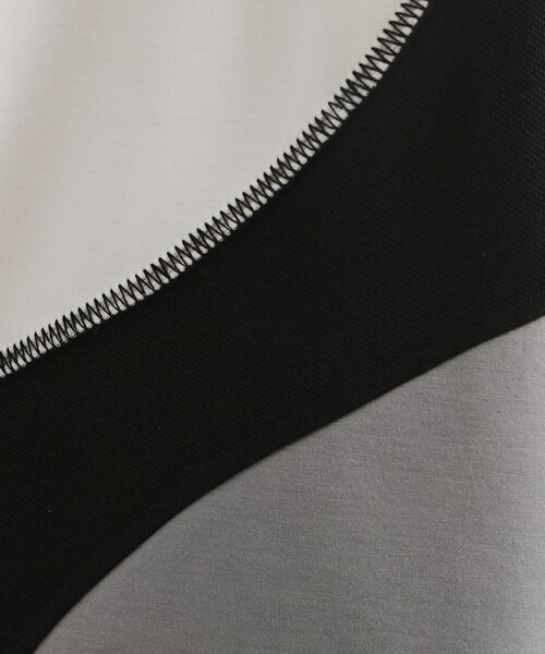 tk.TAKEO KIKUCHI / ティーケー タケオキクチ カットソー | ニットドッキングカーブスイッチカットソー | 詳細5
