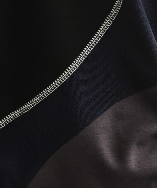 tk.TAKEO KIKUCHI / ティーケー タケオキクチ カットソー | ニットドッキングカーブスイッチカットソー | 詳細9