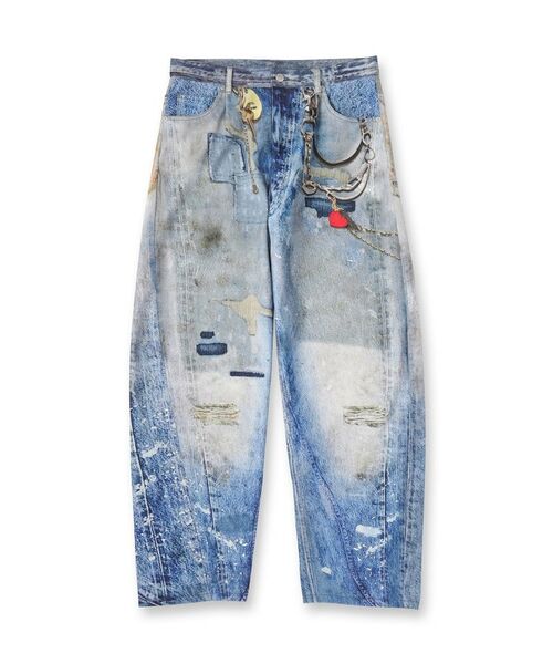 tk.TAKEO KIKUCHI / ティーケー タケオキクチ パンツ | グラフィティデニム | 詳細1