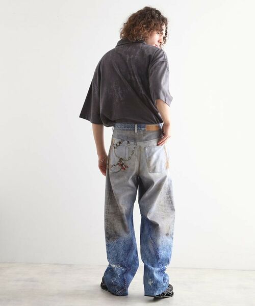 tk.TAKEO KIKUCHI / ティーケー タケオキクチ パンツ | グラフィティデニム | 詳細4