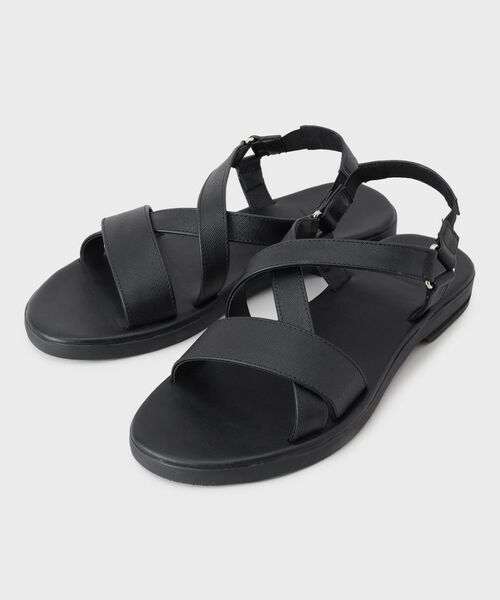 tk. TAKEO KIKUCHI/ティーケー タケオキクチ クロスサンダル ブラック(019) 65(26.5cm)