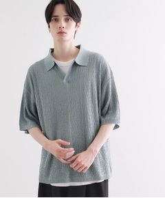 tk.TAKEO KIKUCHI / ティーケー タケオキクチ ポロシャツ | スキッパーニットポロシャツ