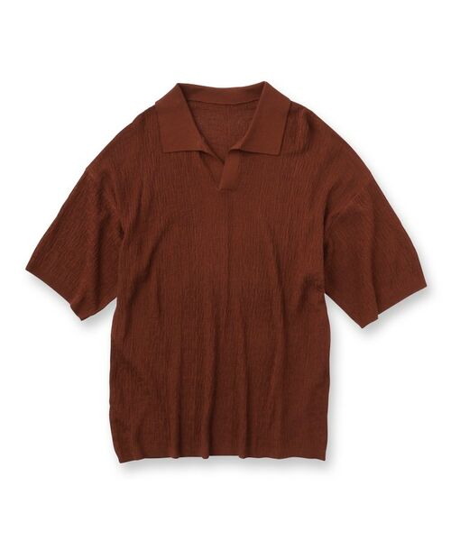 tk.TAKEO KIKUCHI / ティーケー タケオキクチ ポロシャツ | スキッパーニットポロシャツ | 詳細1