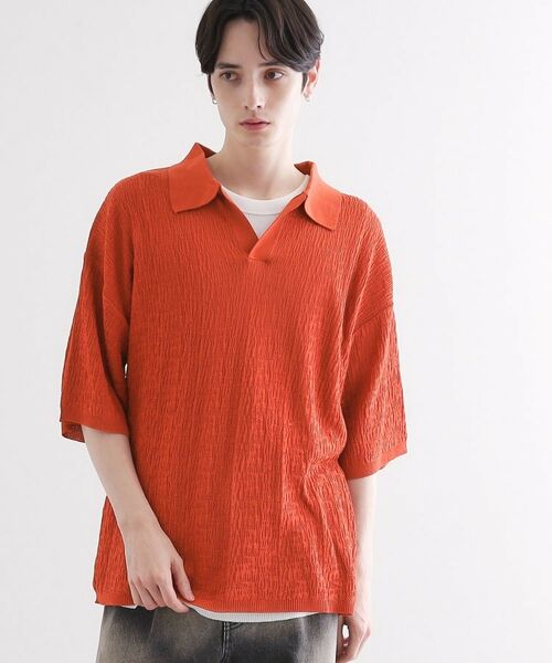 tk.TAKEO KIKUCHI / ティーケー タケオキクチ ポロシャツ | スキッパーニットポロシャツ | 詳細10