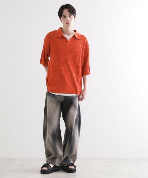 tk.TAKEO KIKUCHI / ティーケー タケオキクチ ポロシャツ | スキッパーニットポロシャツ | 詳細12