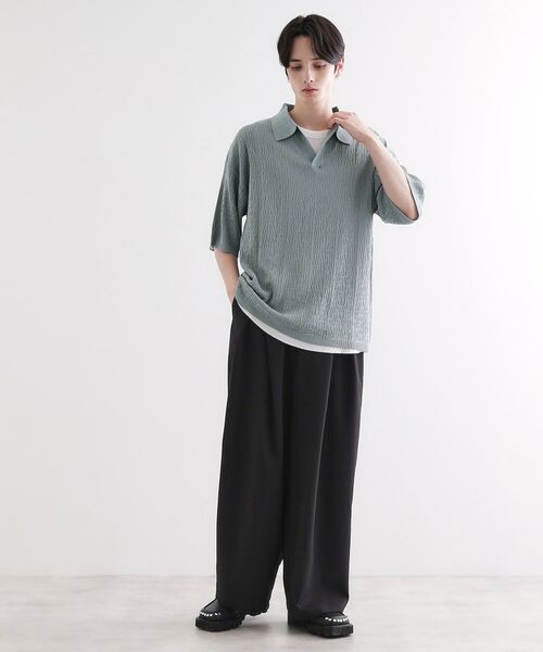 tk.TAKEO KIKUCHI / ティーケー タケオキクチ ポロシャツ | スキッパーニットポロシャツ | 詳細15