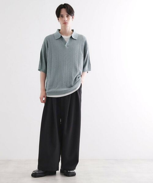 tk.TAKEO KIKUCHI / ティーケー タケオキクチ ポロシャツ | スキッパーニットポロシャツ | 詳細16