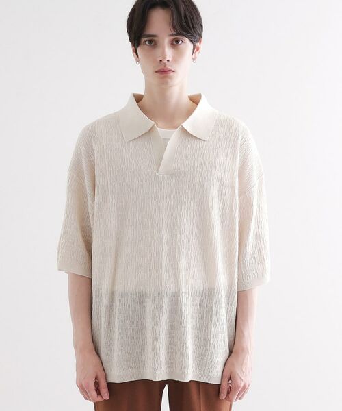 tk.TAKEO KIKUCHI / ティーケー タケオキクチ ポロシャツ | スキッパーニットポロシャツ | 詳細18