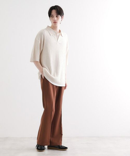 tk.TAKEO KIKUCHI / ティーケー タケオキクチ ポロシャツ | スキッパーニットポロシャツ | 詳細3