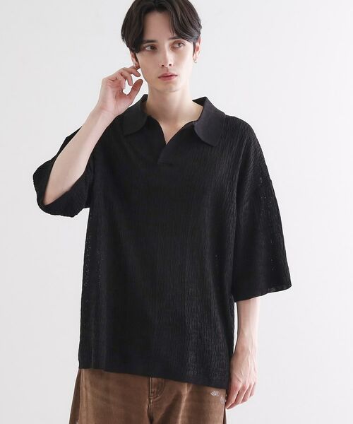 tk.TAKEO KIKUCHI / ティーケー タケオキクチ ポロシャツ | スキッパーニットポロシャツ | 詳細6