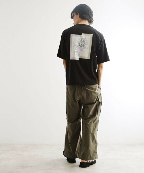 tk.TAKEO KIKUCHI / ティーケー タケオキクチ Tシャツ | フレイムシフトフラワーカットソー | 詳細11