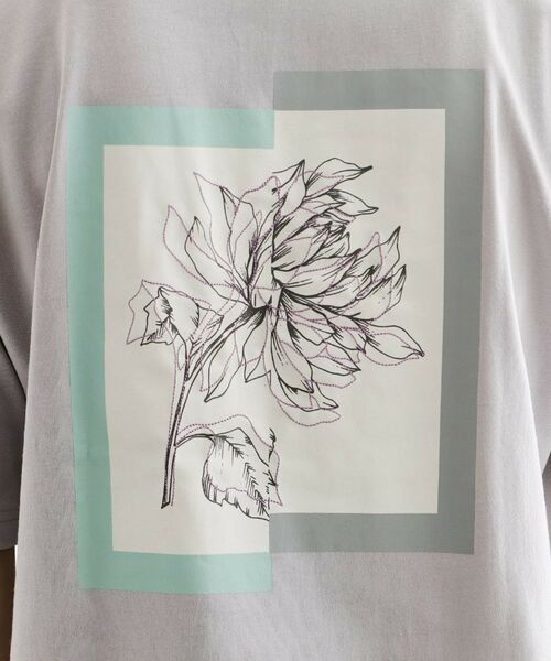 tk.TAKEO KIKUCHI / ティーケー タケオキクチ Tシャツ | フレイムシフトフラワーカットソー | 詳細19