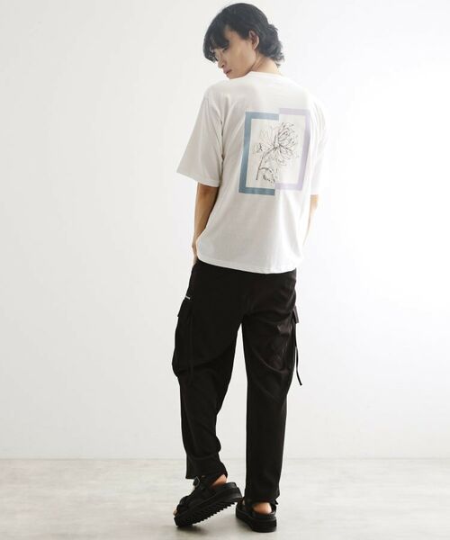 tk.TAKEO KIKUCHI / ティーケー タケオキクチ Tシャツ | フレイムシフトフラワーカットソー | 詳細3
