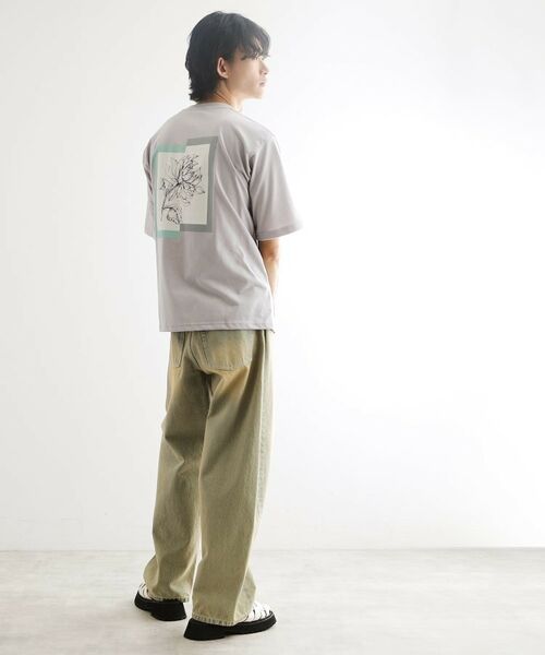 tk.TAKEO KIKUCHI / ティーケー タケオキクチ Tシャツ | フレイムシフトフラワーカットソー | 詳細7