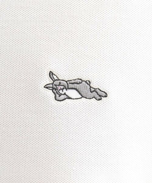 tk.TAKEO KIKUCHI / ティーケー タケオキクチ カットソー | ウサギ刺繍 鹿の子クルーカットソー | 詳細4