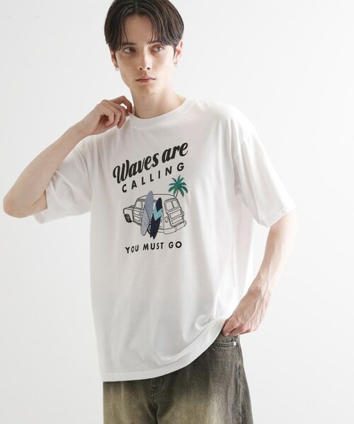 tk.TAKEO KIKUCHI / ティーケー タケオキクチ Tシャツ | パッチクロス刺繍Tシャツ | 詳細1