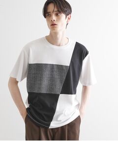 tk.TAKEO KIKUCHI / ティーケー タケオキクチ Tシャツ | ブロック切替半袖Tシャツ