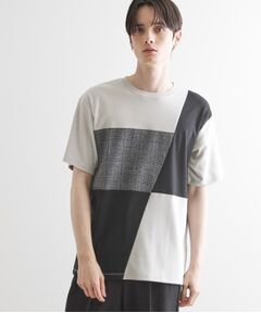 tk.TAKEO KIKUCHI / ティーケー タケオキクチ Tシャツ | ブロック切替半袖Tシャツ