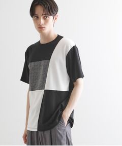 tk.TAKEO KIKUCHI / ティーケー タケオキクチ Tシャツ | ブロック切替半袖Tシャツ
