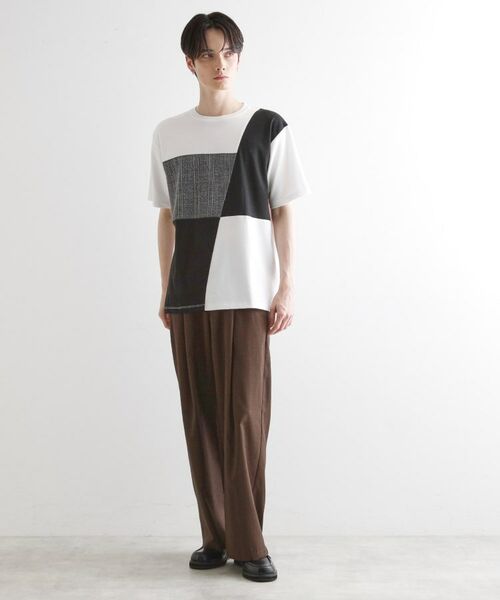 tk.TAKEO KIKUCHI / ティーケー タケオキクチ Tシャツ | ブロック切替半袖Tシャツ | 詳細11