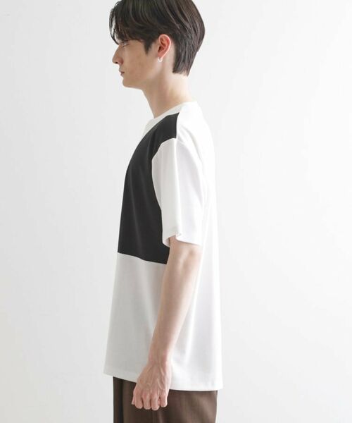 tk.TAKEO KIKUCHI / ティーケー タケオキクチ Tシャツ | ブロック切替半袖Tシャツ | 詳細14