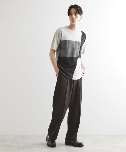 tk.TAKEO KIKUCHI / ティーケー タケオキクチ Tシャツ | ブロック切替半袖Tシャツ | 詳細2