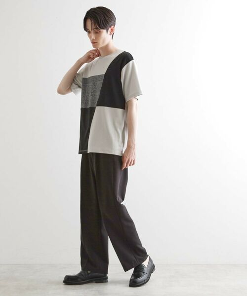 tk.TAKEO KIKUCHI / ティーケー タケオキクチ Tシャツ | ブロック切替半袖Tシャツ | 詳細3