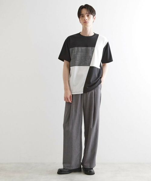 tk.TAKEO KIKUCHI / ティーケー タケオキクチ Tシャツ | ブロック切替半袖Tシャツ | 詳細7