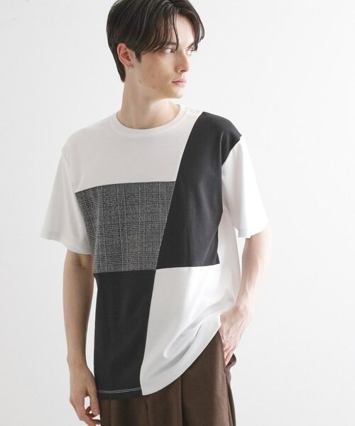 tk.TAKEO KIKUCHI / ティーケー タケオキクチ Tシャツ | ブロック切替半袖Tシャツ | 詳細9