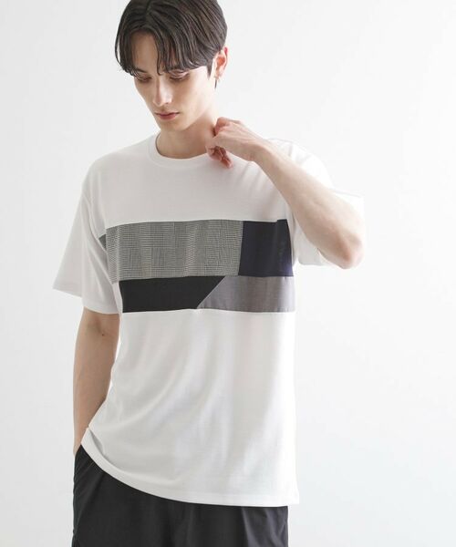 tk.TAKEO KIKUCHI / ティーケー タケオキクチ Tシャツ | パネル切替半袖Tシャツ | 詳細1