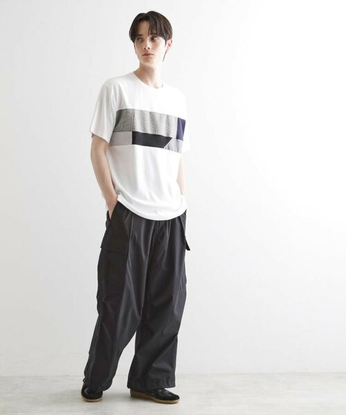 tk.TAKEO KIKUCHI / ティーケー タケオキクチ Tシャツ | パネル切替半袖Tシャツ | 詳細3