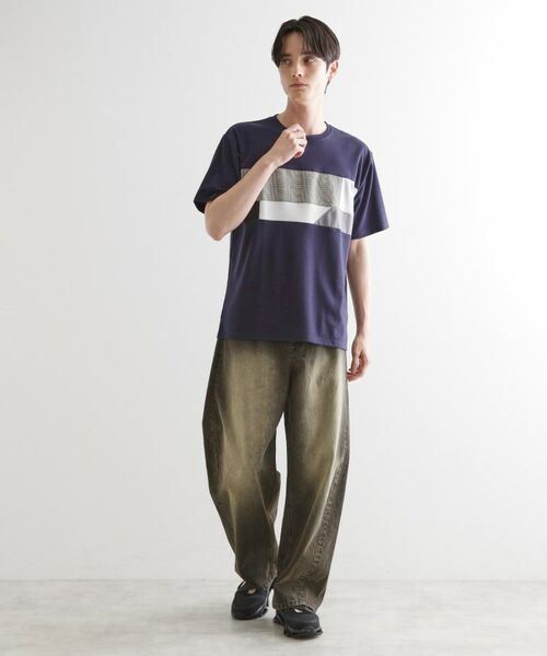 tk.TAKEO KIKUCHI / ティーケー タケオキクチ Tシャツ | パネル切替半袖Tシャツ | 詳細6
