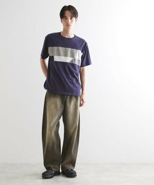tk.TAKEO KIKUCHI / ティーケー タケオキクチ Tシャツ | パネル切替半袖Tシャツ | 詳細7
