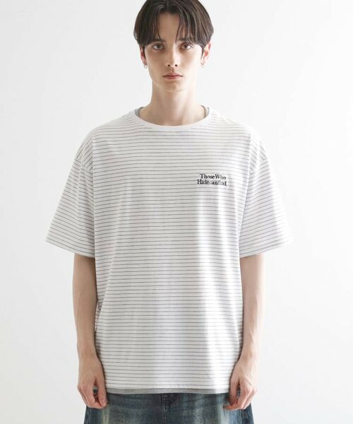 tk.TAKEO KIKUCHI / ティーケー タケオキクチ Tシャツ | マイクロボーダーフェイクTシャツ | 詳細13