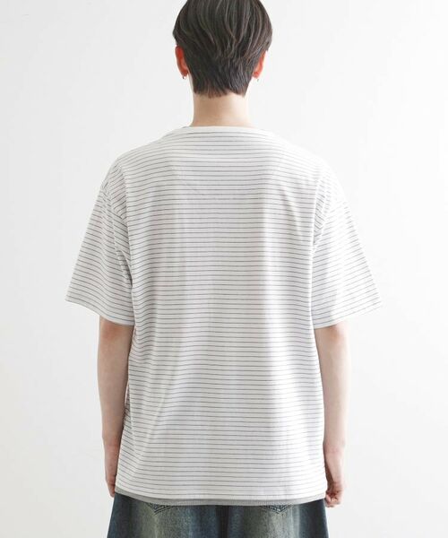 tk.TAKEO KIKUCHI / ティーケー タケオキクチ Tシャツ | マイクロボーダーフェイクTシャツ | 詳細15