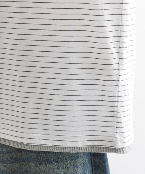 tk.TAKEO KIKUCHI / ティーケー タケオキクチ Tシャツ | マイクロボーダーフェイクTシャツ | 詳細18