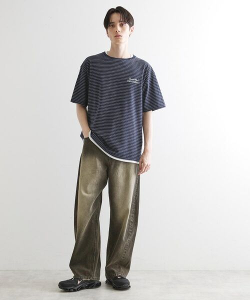tk.TAKEO KIKUCHI / ティーケー タケオキクチ Tシャツ | マイクロボーダーフェイクTシャツ | 詳細6