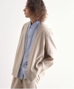 tk.TAKEO KIKUCHI / ティーケー タケオキクチ ノーカラージャケット | テックキャンバスノーカラージャケット