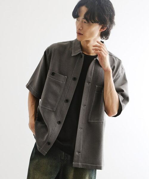 tk.TAKEO KIKUCHI / ティーケー タケオキクチ Tシャツ | 配色ステッチ半袖シャツ | 詳細1