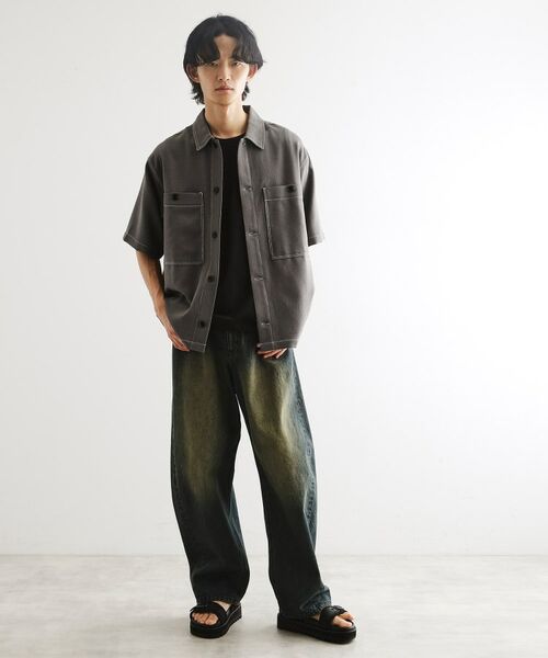 tk.TAKEO KIKUCHI / ティーケー タケオキクチ Tシャツ | 配色ステッチ半袖シャツ | 詳細3