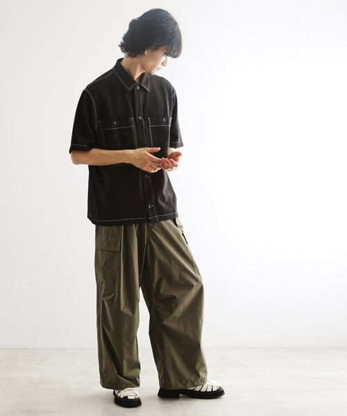 tk.TAKEO KIKUCHI / ティーケー タケオキクチ Tシャツ | 配色ステッチ半袖シャツ | 詳細7