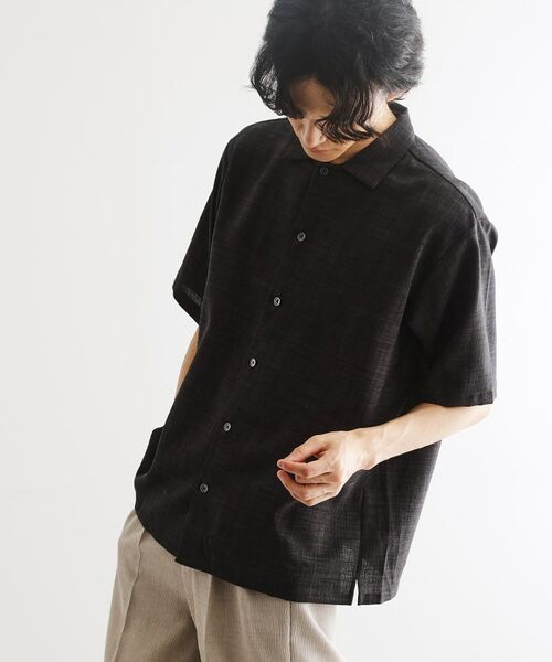 tk.TAKEO KIKUCHI / ティーケー タケオキクチ シャツ・ブラウス | 【セットアップ対応】テックキャンバスシャツ | 詳細1