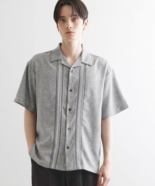 tk.TAKEO KIKUCHI / ティーケー タケオキクチ シャツ・ブラウス | コード刺繍シャツ | 詳細1