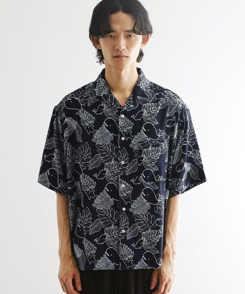 tk.TAKEO KIKUCHI / ティーケー タケオキクチ Tシャツ | アートタッチホエール5分袖シャツ | 詳細13