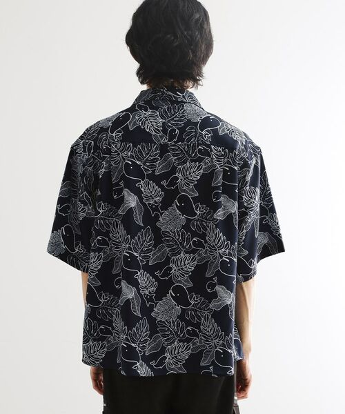 tk.TAKEO KIKUCHI / ティーケー タケオキクチ Tシャツ | アートタッチホエール5分袖シャツ | 詳細15