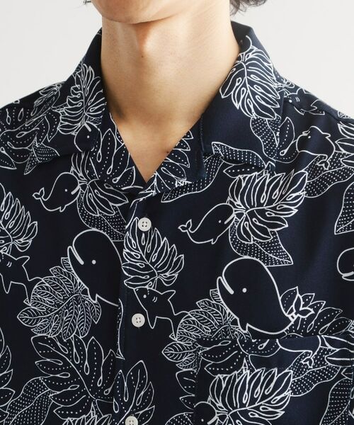 tk.TAKEO KIKUCHI / ティーケー タケオキクチ Tシャツ | アートタッチホエール5分袖シャツ | 詳細16